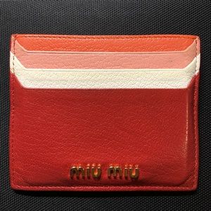 MiuMiu Tri-color Cardholder